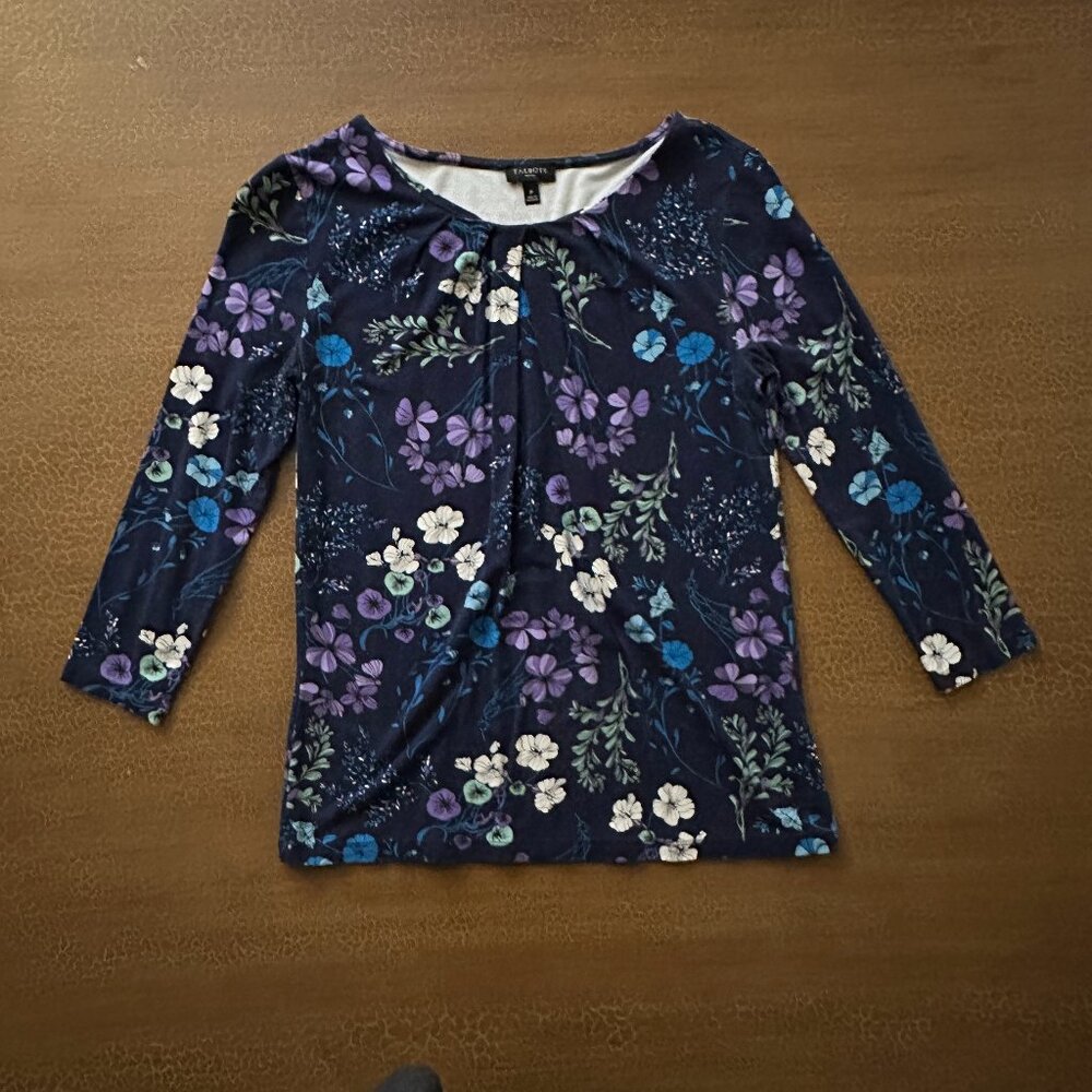 Talbots Flower Top - Size Petites P